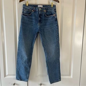 ZARA Straight-Legged High Rise Jeans